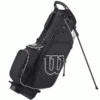 WILSON PROSTAFF DELUXE GOLF STAND CARRY BAG – BLACK / SILVER