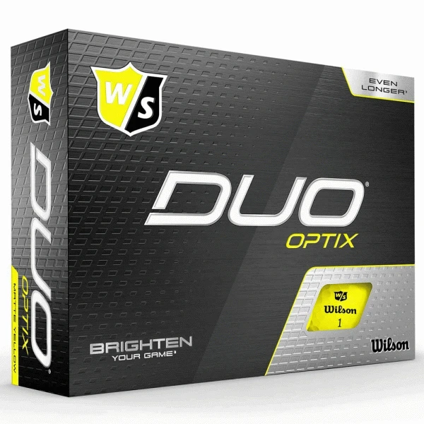 WILSON STAFF DUO OPTIX GOLF BALLS – YELLOW 1 WILSON STAFF DUO OPTIX GOLF BALLS – YELLOW