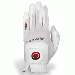 ZOOM FLEX FIT GOLF GLOVE – WHITE